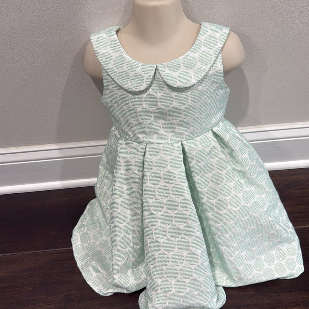 Sweet Kids USA dress formal dress mint green circles